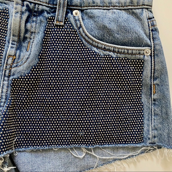 Studded Hudson Kenzie Shorts NWOT Size 26 $255 - Picture 7 of 14